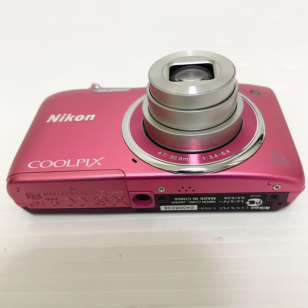 ✨美品✨ニコン COOLPIX S3500 ピンク デジカメ