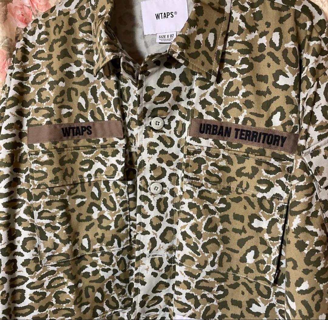 21SSWTAPSJUNGLE01 L/Sレオパード柄ミリタリージャケットX02