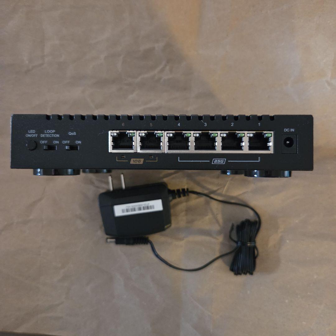 BUFFALO LXW-10G2/2G4 6ポートスイッチングハブ