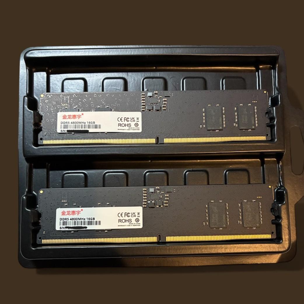 【メモパス済】DDR5 4800MHz 16GB x2枚 (32GB) メモリ