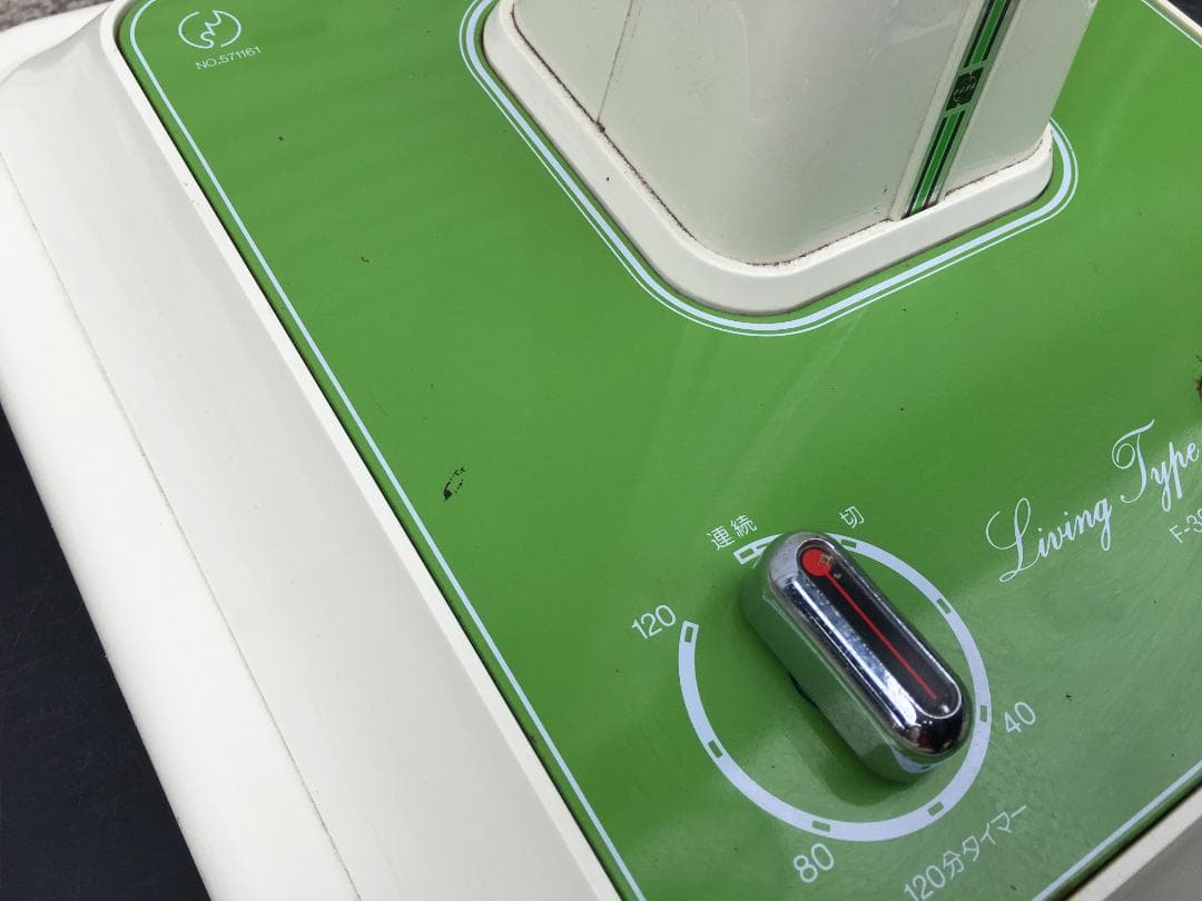 ☆ナショナル 扇風機 F-30S1M 30㎝ リビング用扇 緑 昭和レトロ