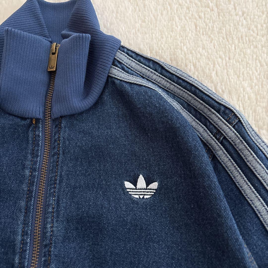 美品✨アディダス　ファイヤーバード　トラックトップ　デニム　トラックジャケット