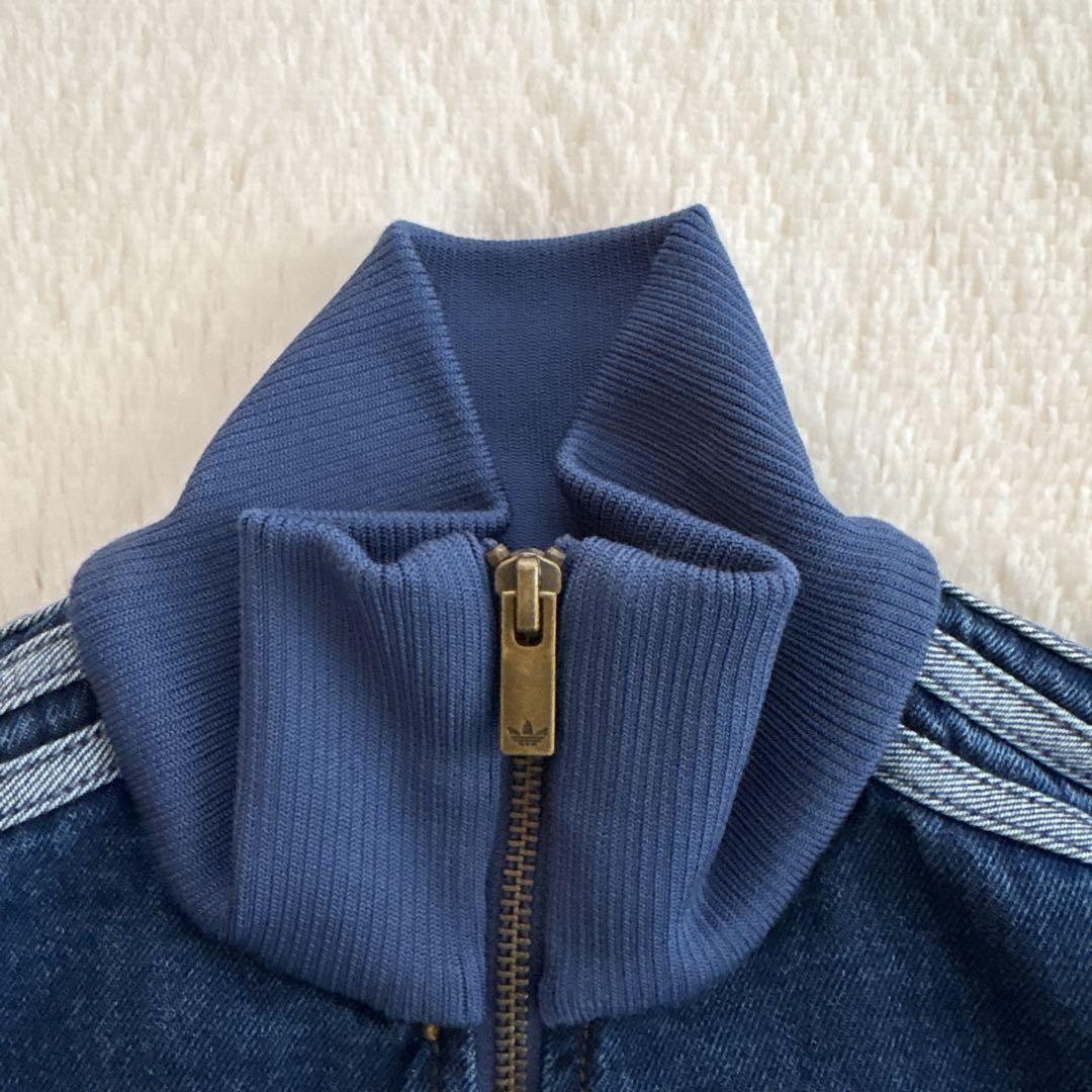 美品✨アディダス　ファイヤーバード　トラックトップ　デニム　トラックジャケット