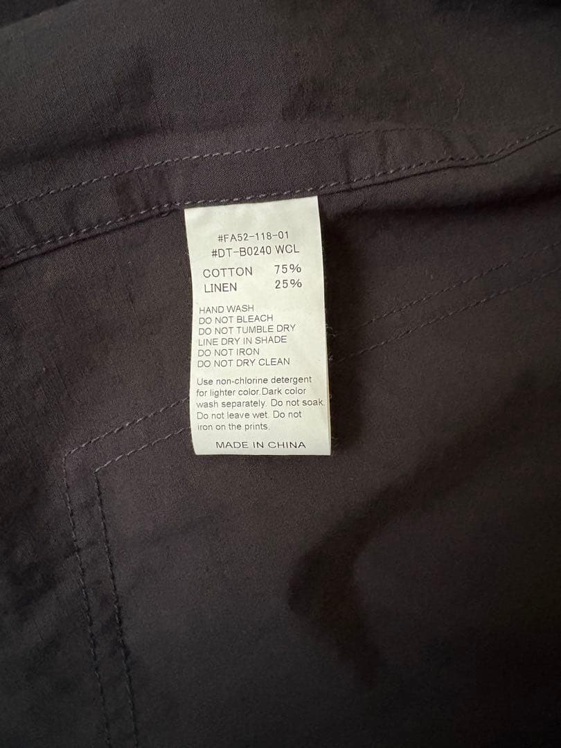 ダントン　カバーオールシャツ　38