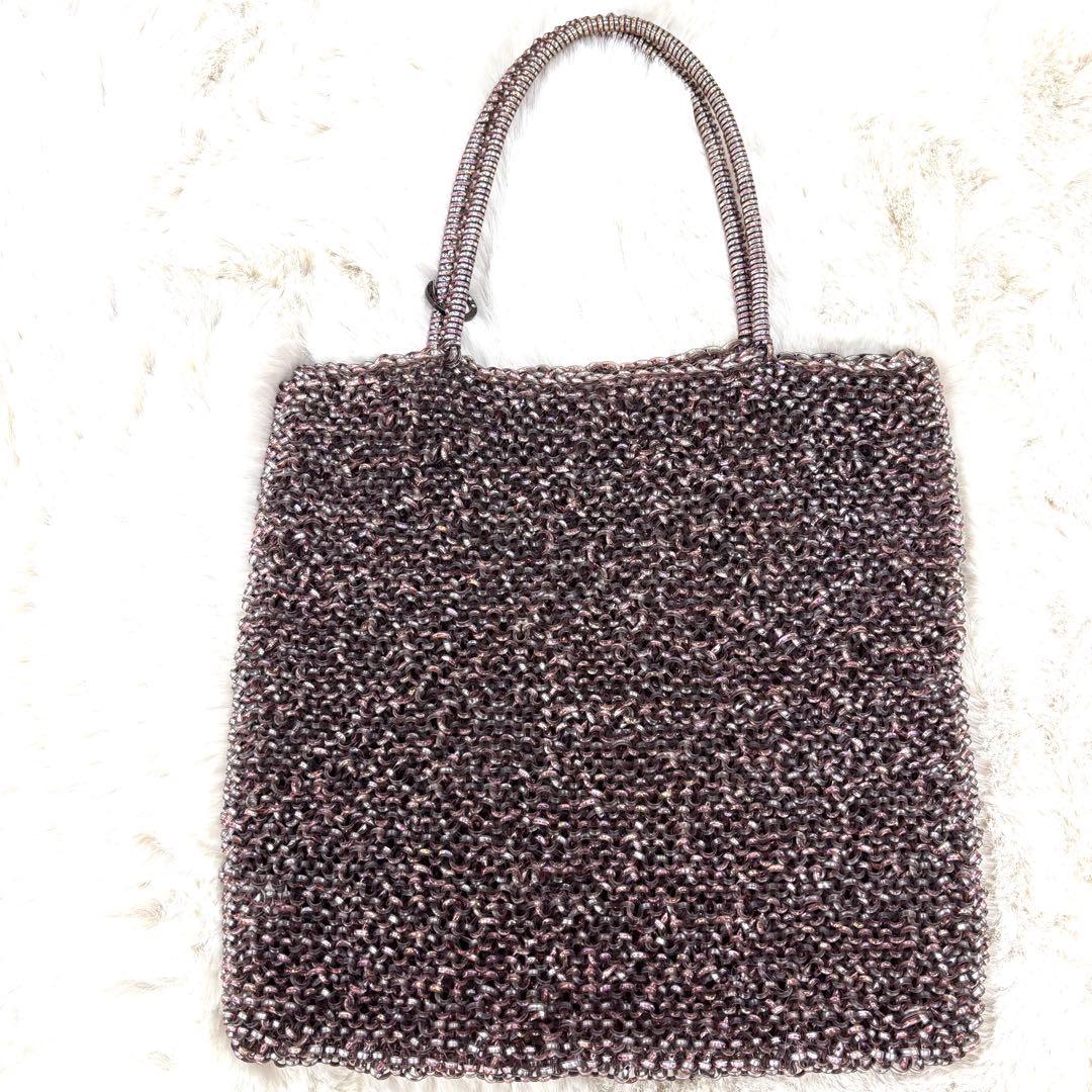 未使用級 アンテプリマ ANTEPRIMA ワイヤーバッグ ピンク スクエア