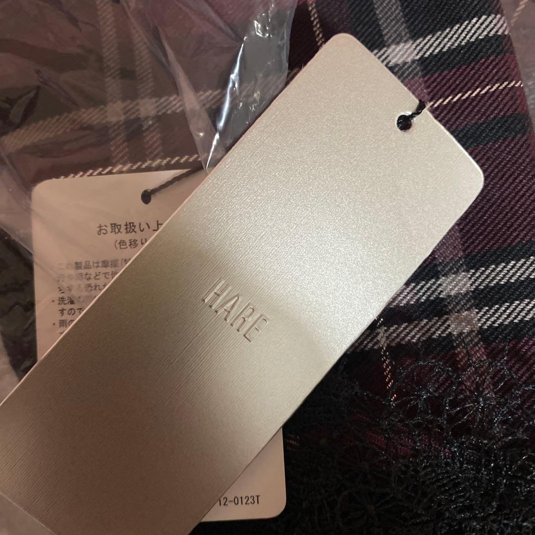 未着用　HARE タータンチェックキャミワンピース