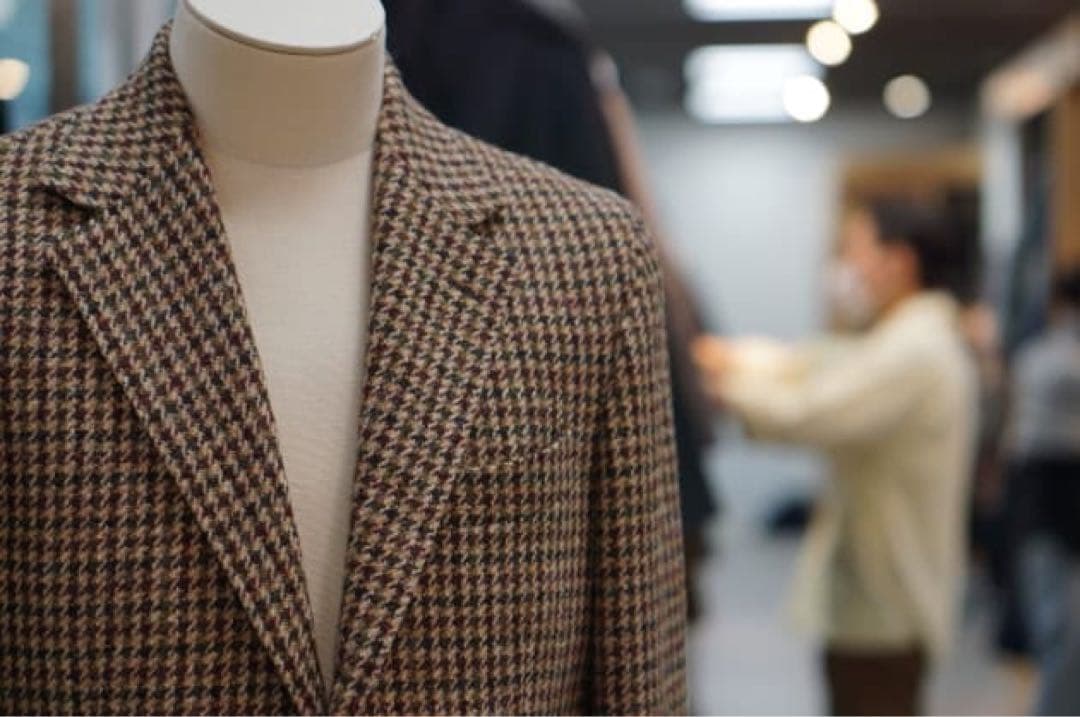 BEAMS F / HARRIS TWEED ハウンドトゥース ジャケット