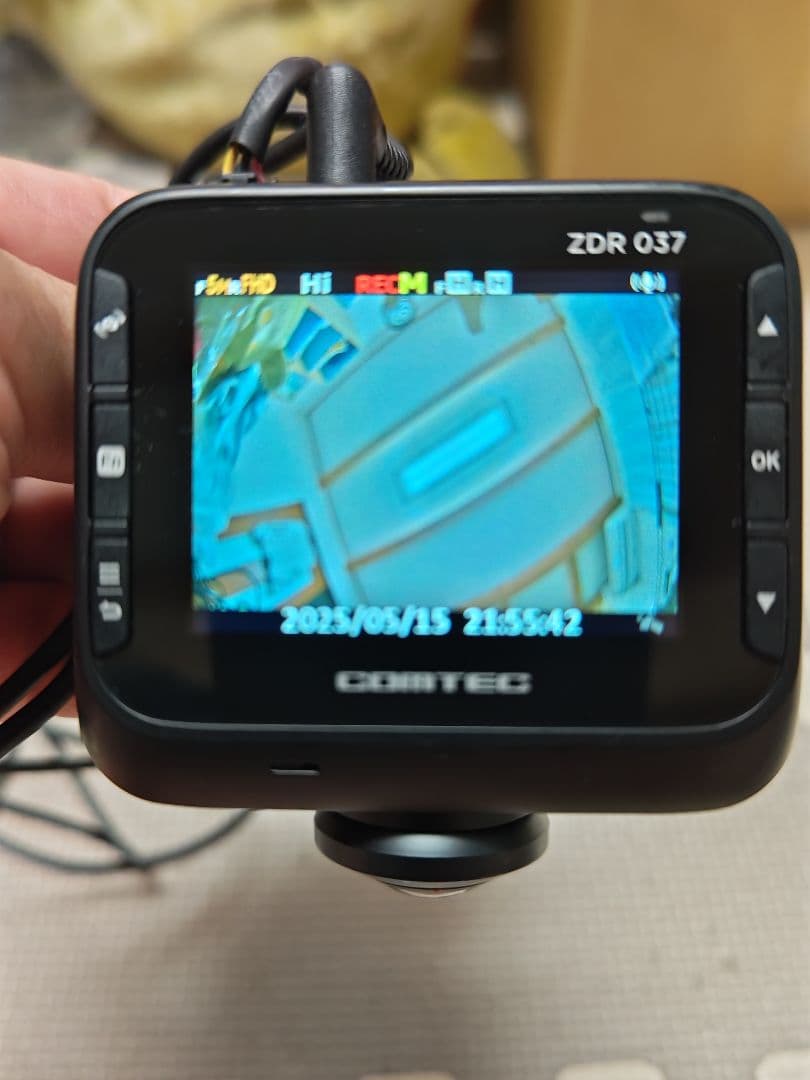COMTEC ZDR 037 360°タイプドライブレコーダー配線付き