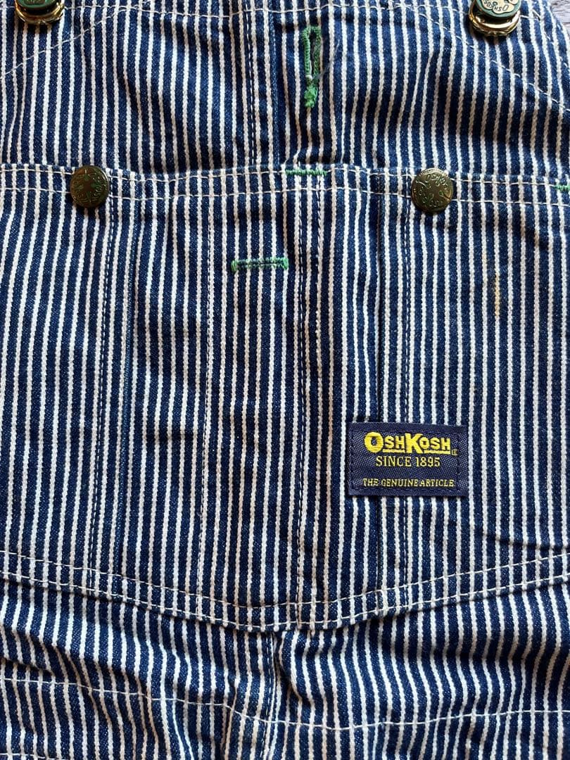 osh kosh ヒッコリー　オーバーオール　USA製