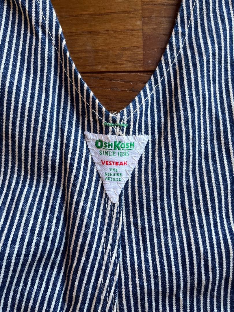 osh kosh ヒッコリー　オーバーオール　USA製