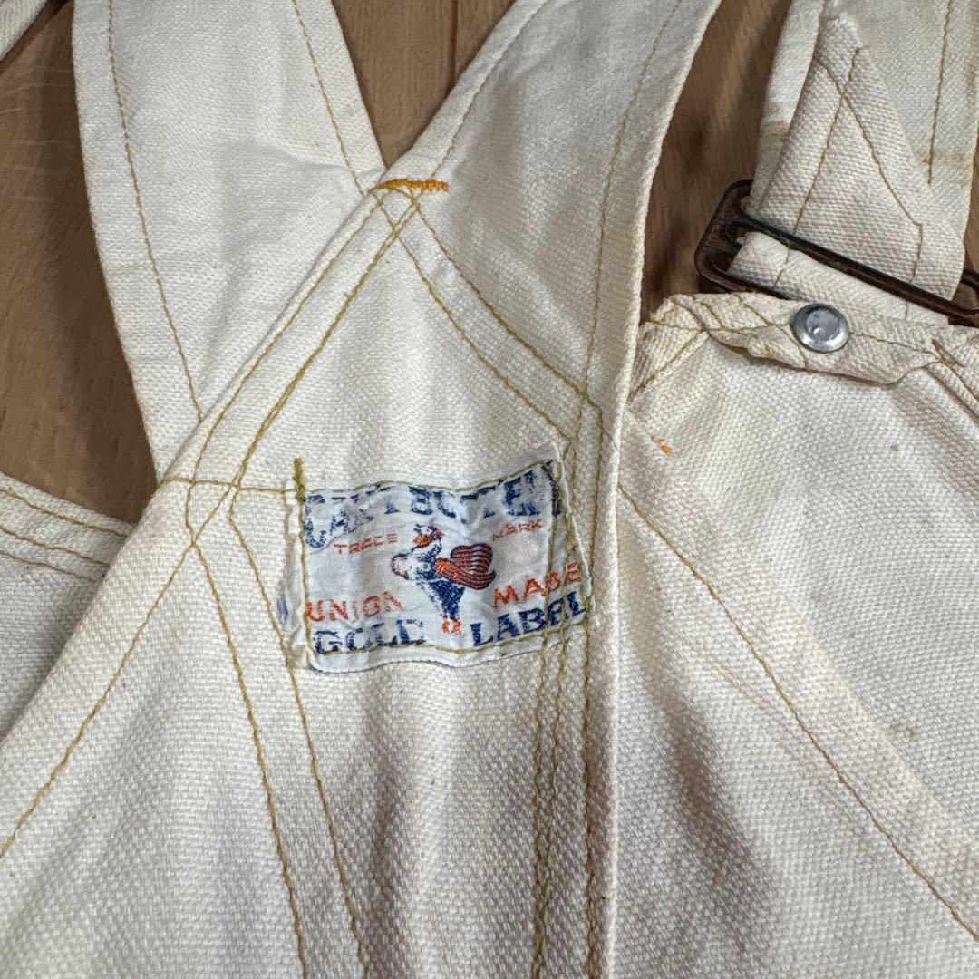 【40s⭕️】 CANT BUSTEM オーバーオール　エプロン　ダブルニー