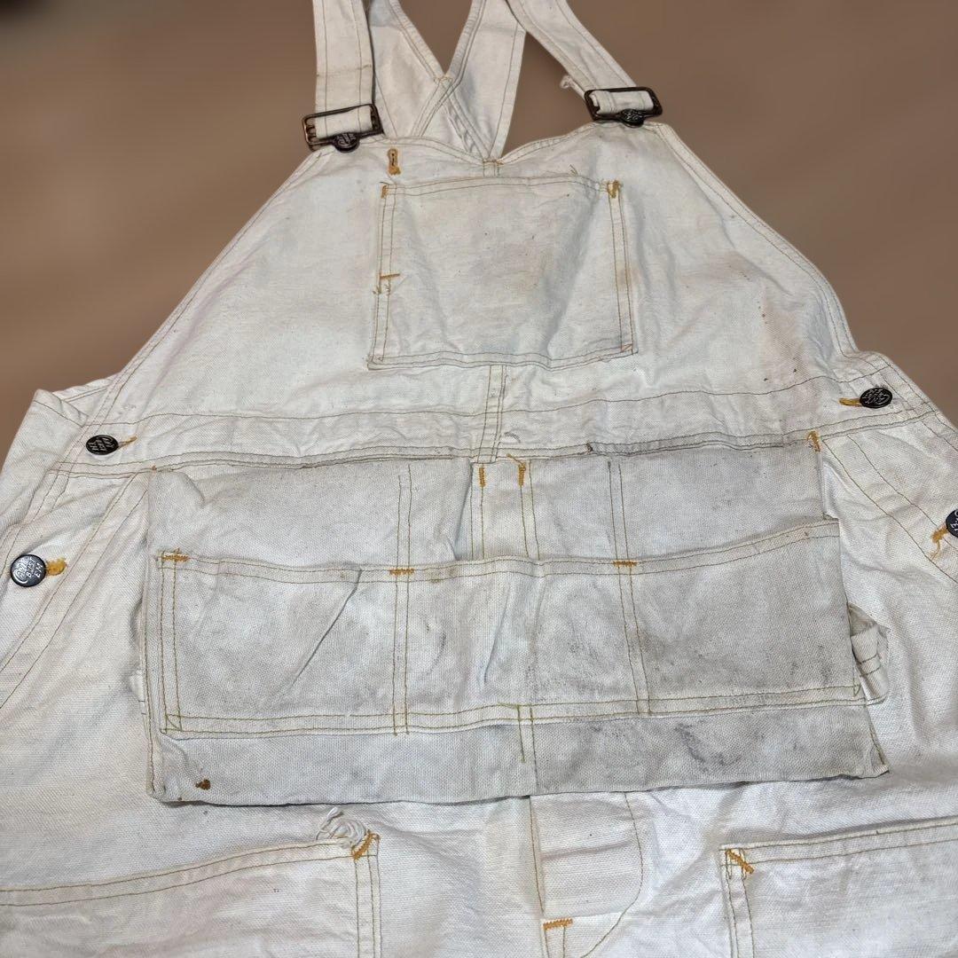 【40s⭕️】 CANT BUSTEM オーバーオール　エプロン　ダブルニー