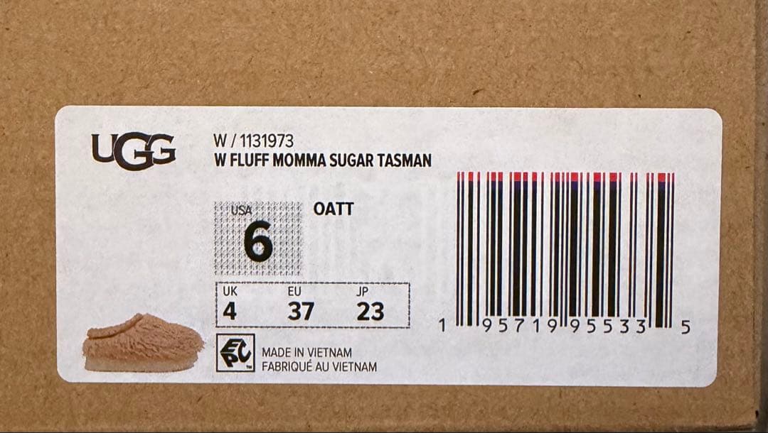 新品UGG Fluff Momma Sugar Tasmanファーモカシン6