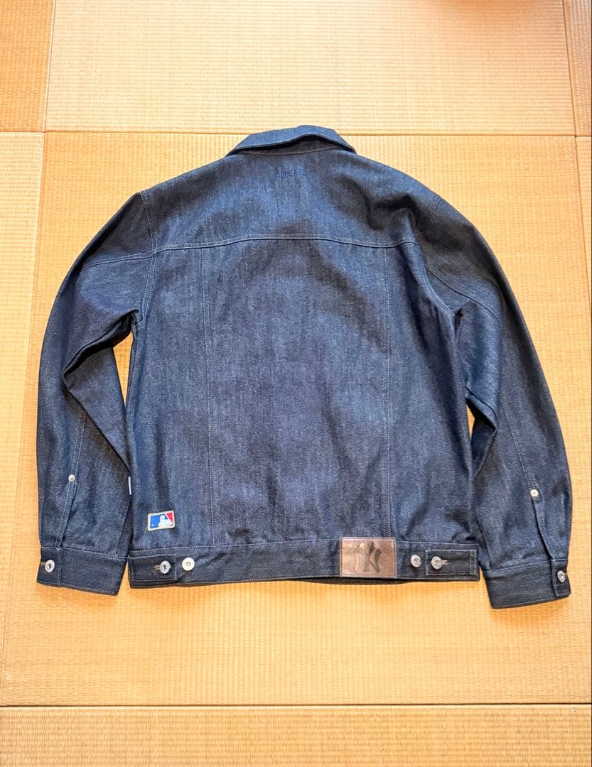 Perushu × MLB コラボリジットデニムジャケット　ネイビー　Mサイズ