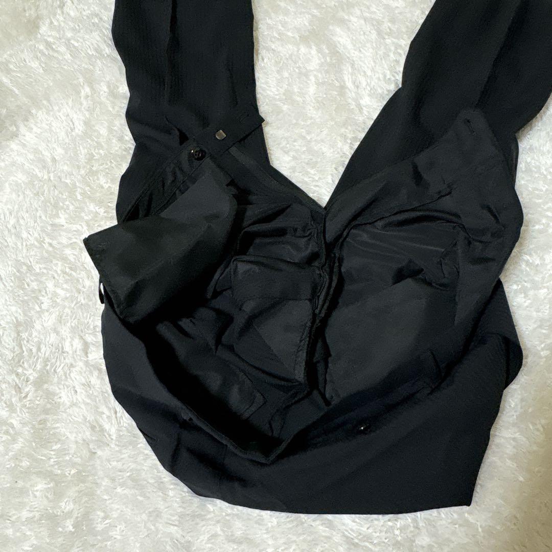 【美品】レミュー スリーピース スーツ セットアップ 洗える AB6 L 黒