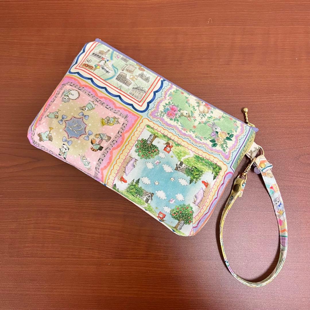 yukiemonハンドメイド　ビッグトートバック＆20㎝ぶら下げポーチ　⑫