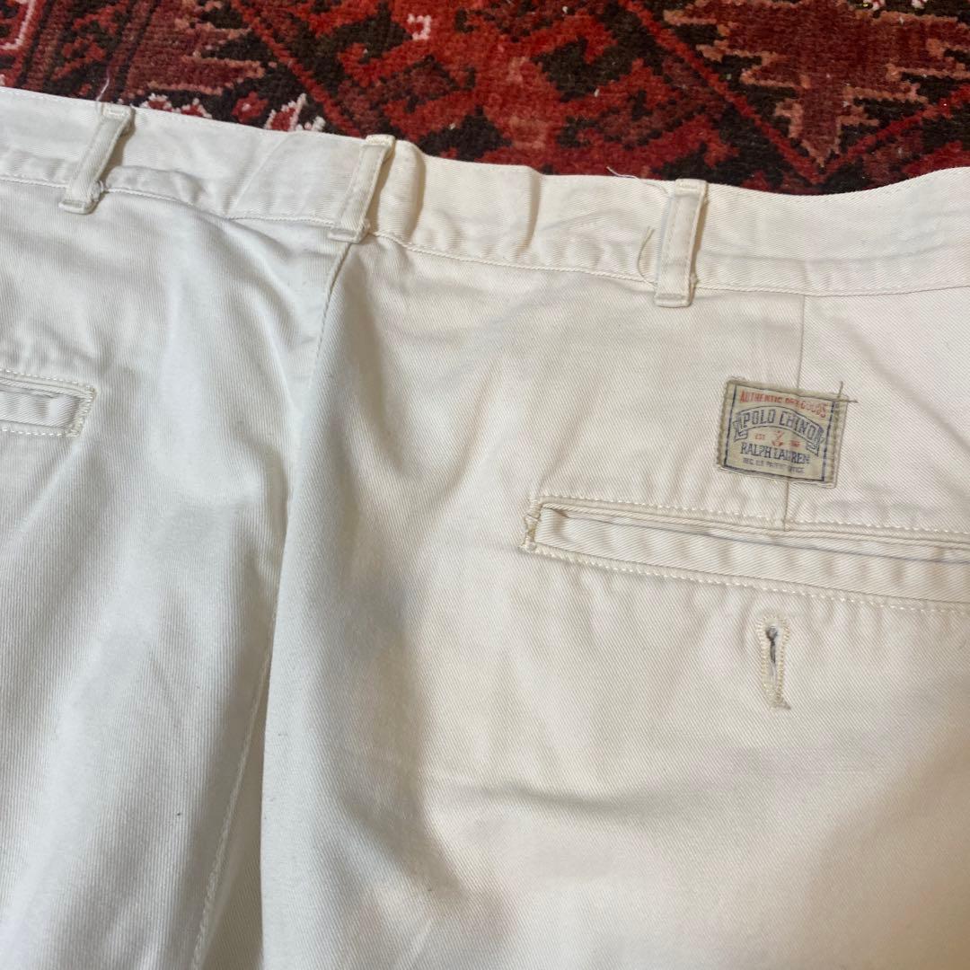 Polo by Ralph Lauren ホワイト チノパンusa製 ビンテージ