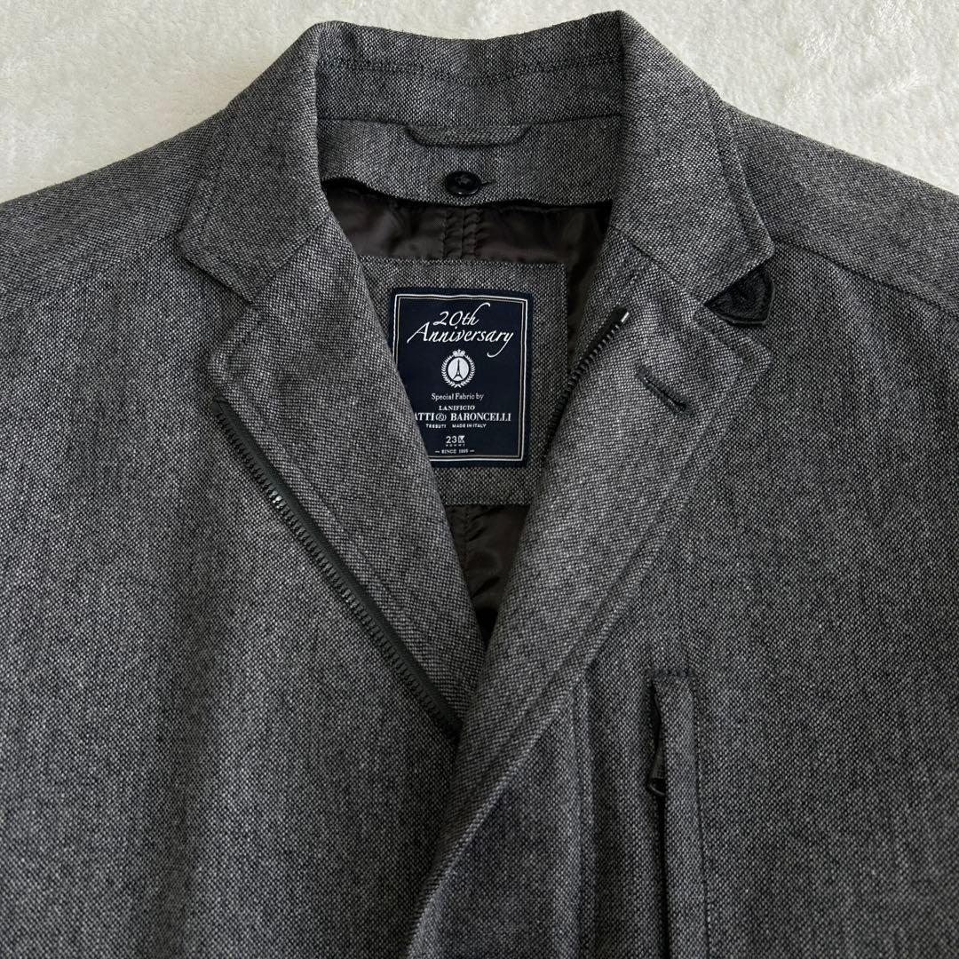 美品 希少23区オム 20周年記念限定 ライナー イタリア製生地 ジャケット48