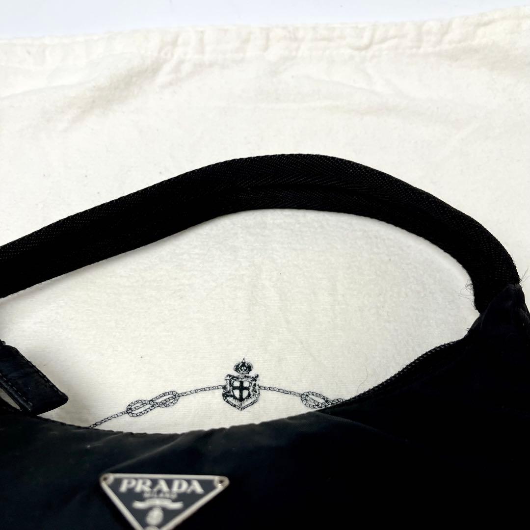 ✨極美品✨プラダ アクセサリーポーチ ハンドバッグ 三角ロゴ テスートナイロン