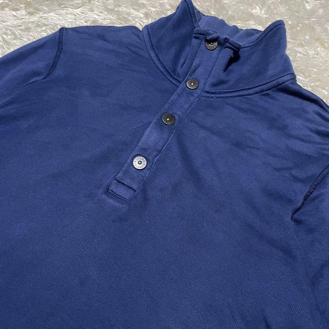 STONE  ハーフジップ　ボタン　スウェットシャツ　Sサイズ