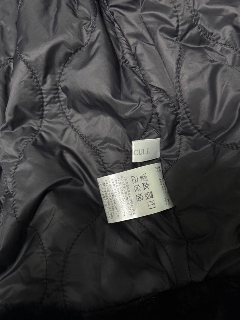 PELLICULE ペリキュール plump fur zip coat