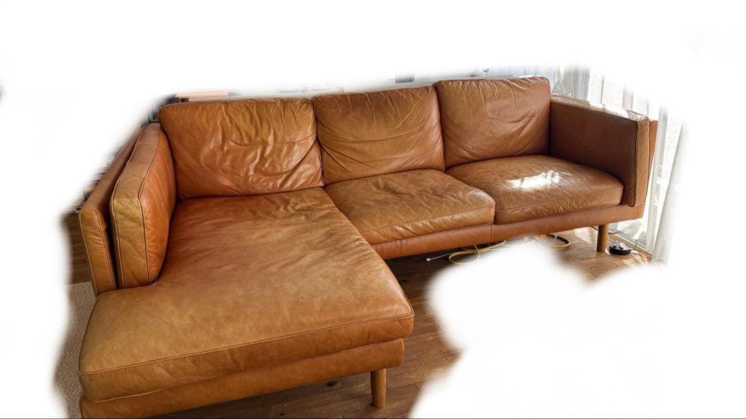 1/24(土)削除予定→ACTUS 定価43万円 カウチソファ