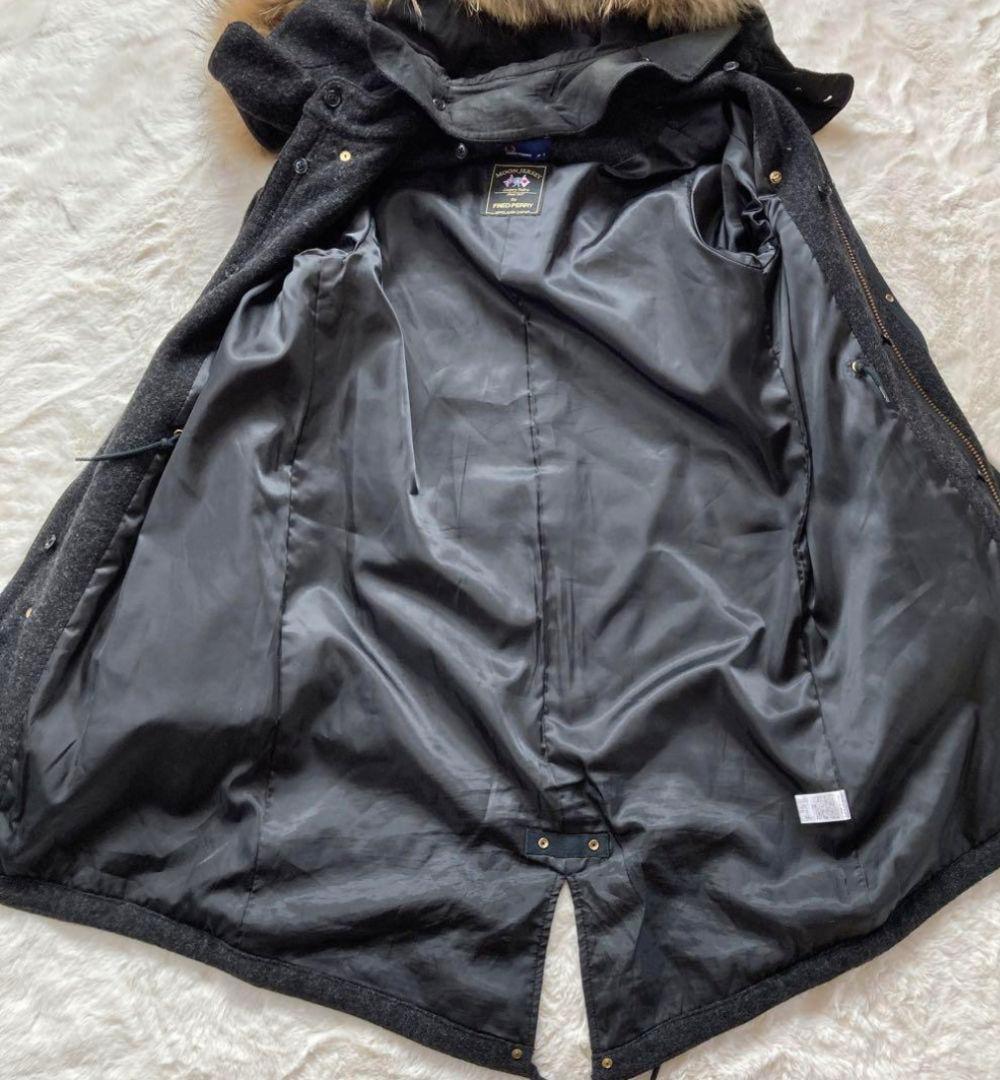 美品 ピンズ付き フレッドペリー 英国生地 Moon モッズコート