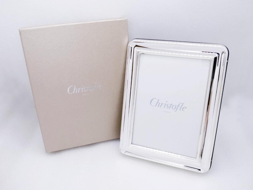 (E)　美品　Christofle　クリストフル　フォトフレーム　写真立て　箱付