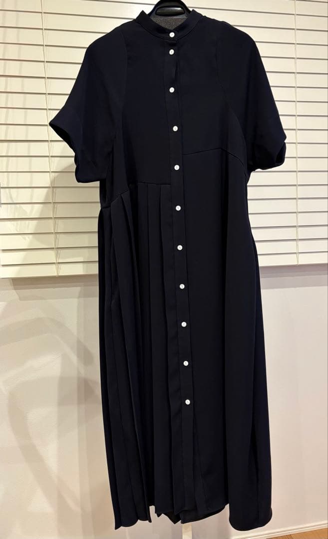 ENFÖLD ＊ASYMMETRY PLEATS DRESS ワンピース36