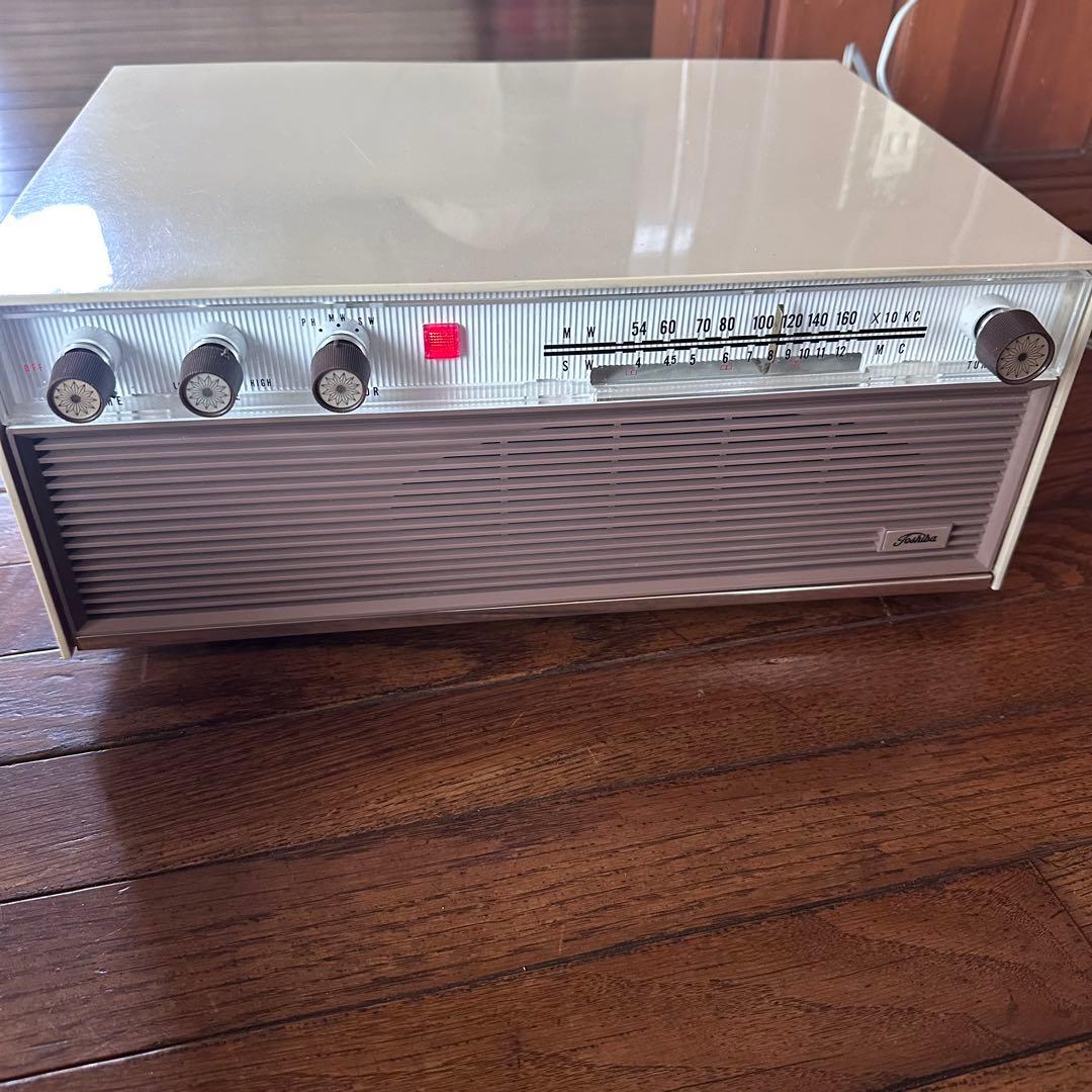昭和レトロ　真空管ラジオ　稼働しました 元箱付　希少