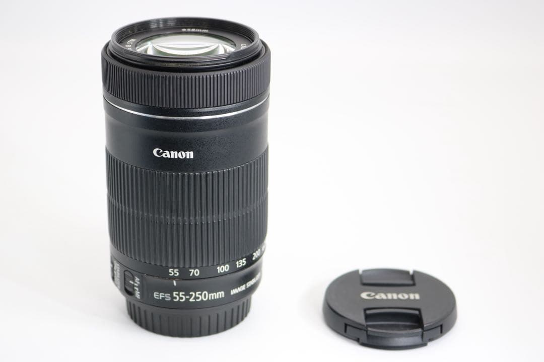 美品 【Canon EF-S 55-250mm IS STM】 望遠レンズ