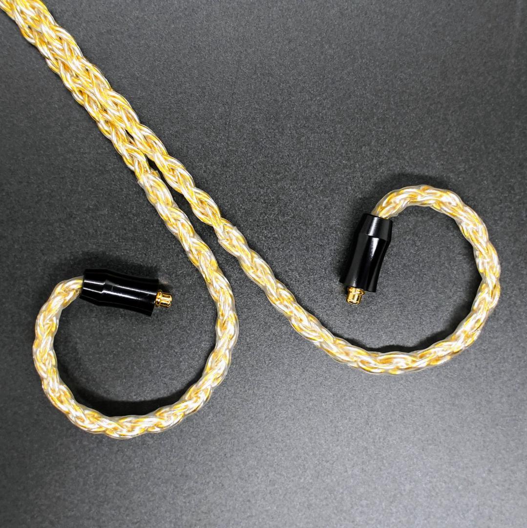 最高仕様16芯 金銀線撚り合わせリケーブル膨張MMCX/4.4mmバランス接続