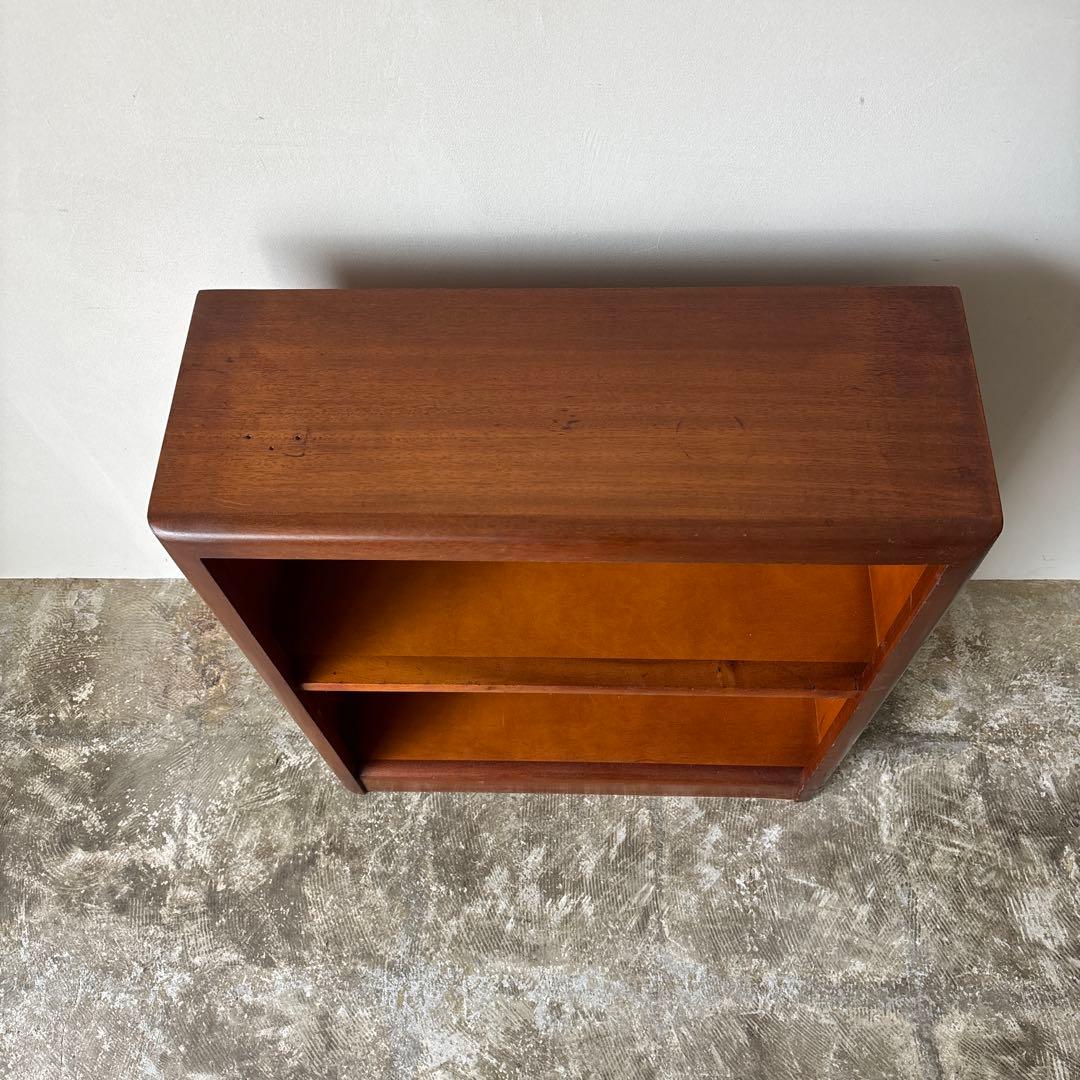 古い本棚　木箱　2段　古道具　アンティーク　収納棚　仕切り棚