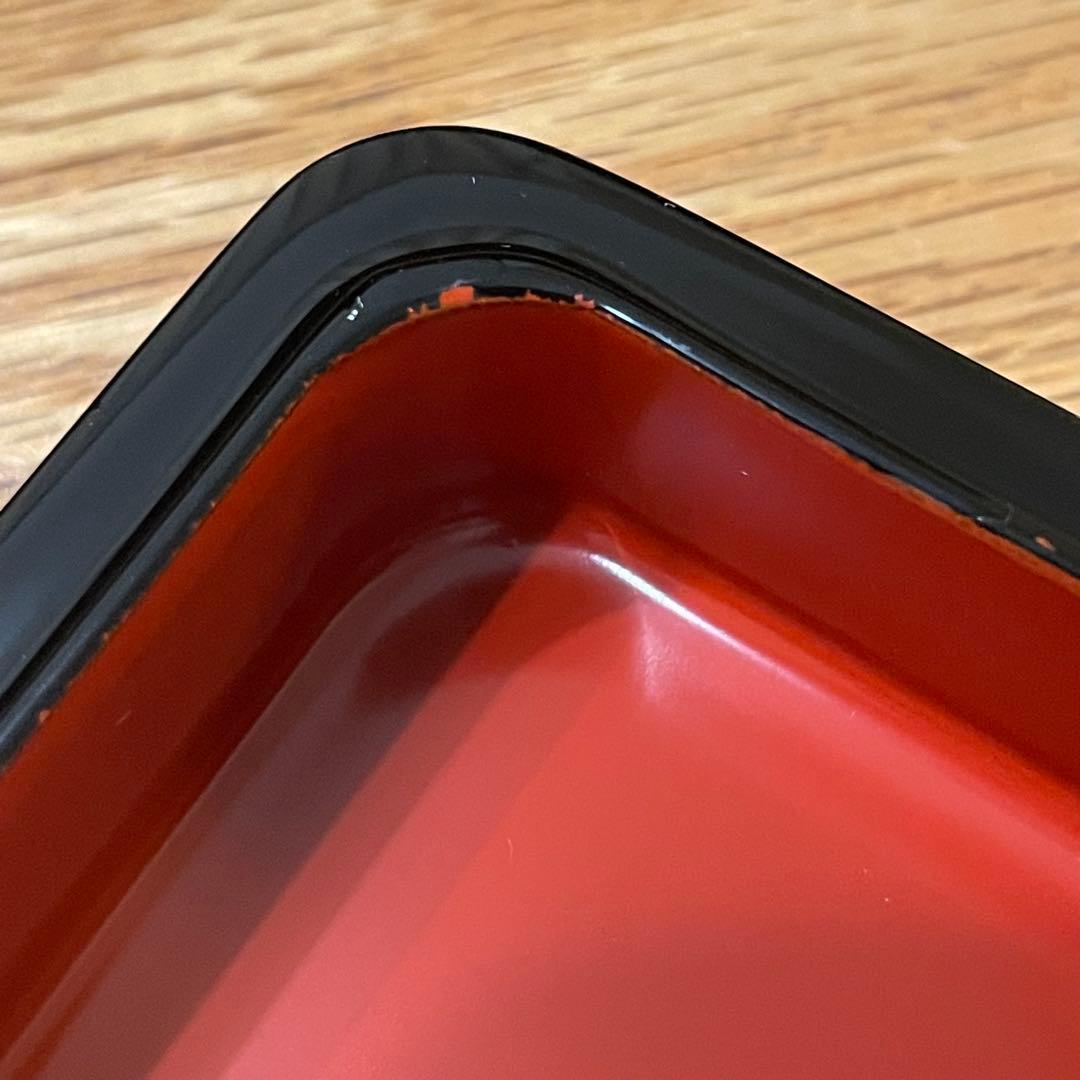 【未使用】祖雅堂 会津白木屋漆器店謹製•2段小重 12×12 •多用途•和モダン