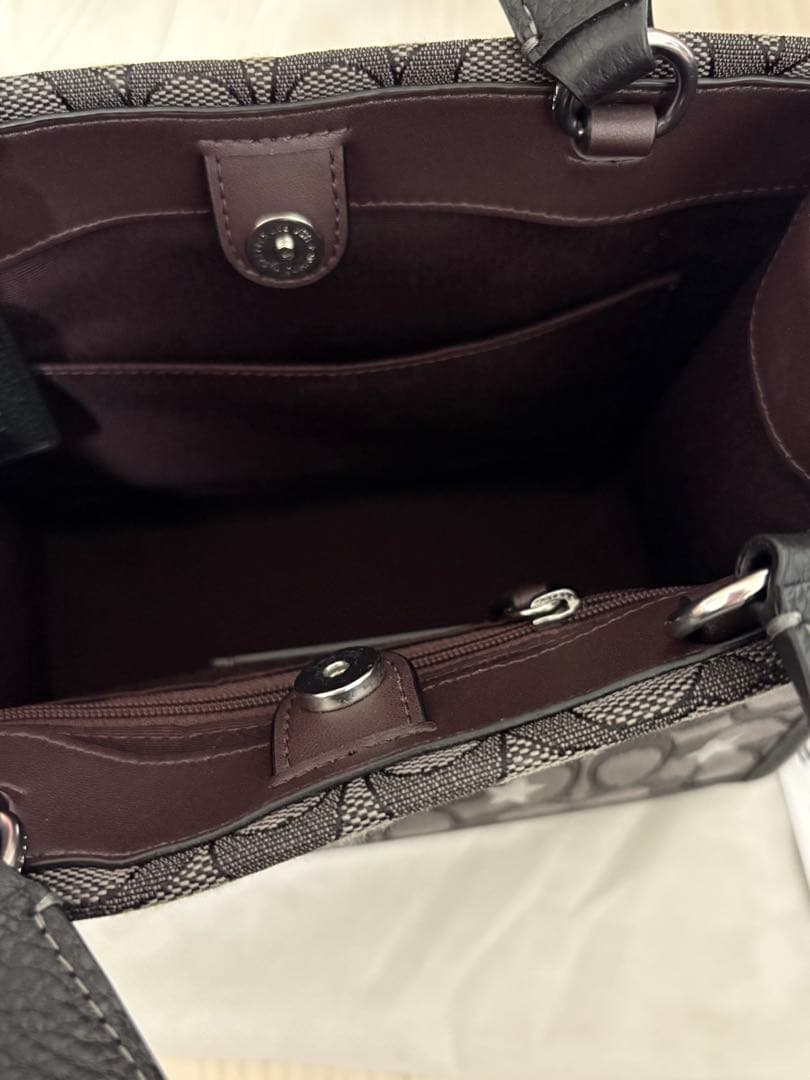 コーチ COACH キャンバス レザー 2way ショルダーバッグ スター 星