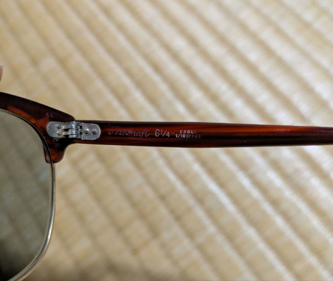 50s ArtCraft メガネ　ブロー　サーモント　金　12k