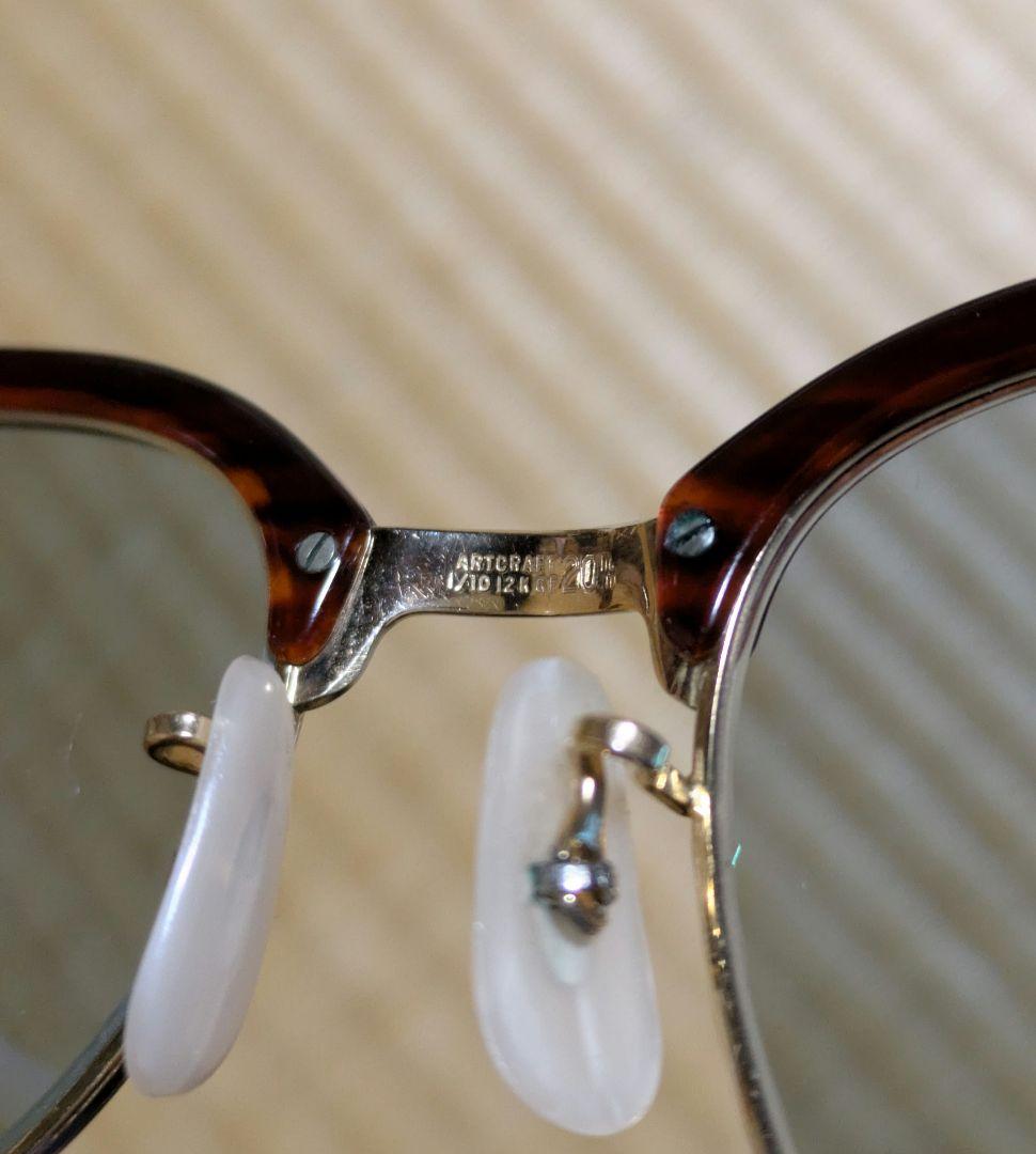 50s ArtCraft メガネ　ブロー　サーモント　金　12k