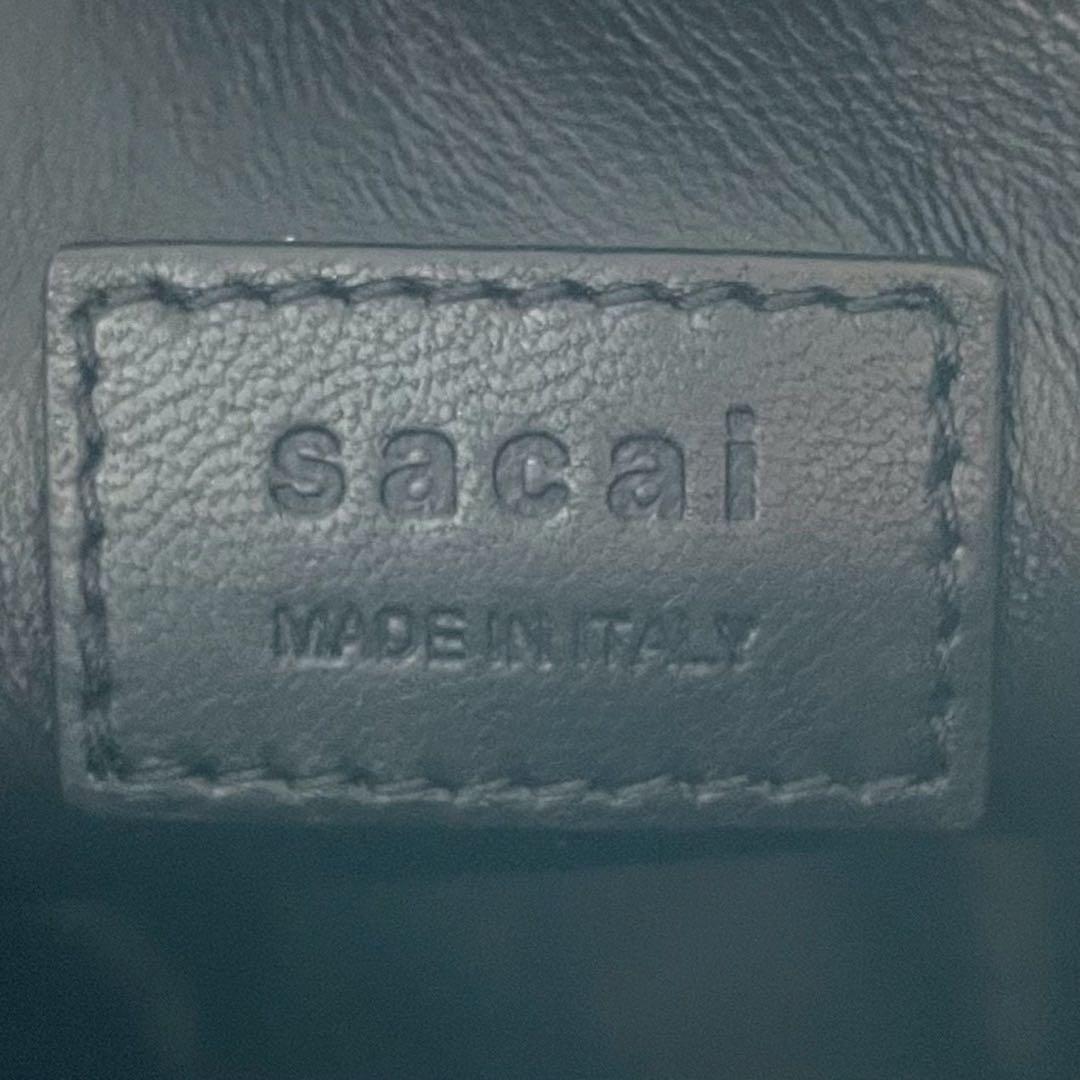 sacai トラペゾイド ベルトショルダーバッグ レザー マルチカラー