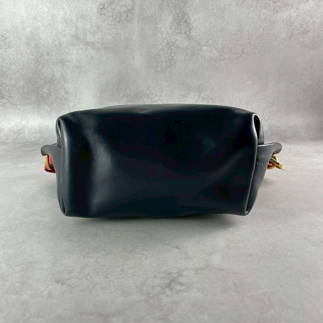 sacai トラペゾイド ベルトショルダーバッグ レザー マルチカラー