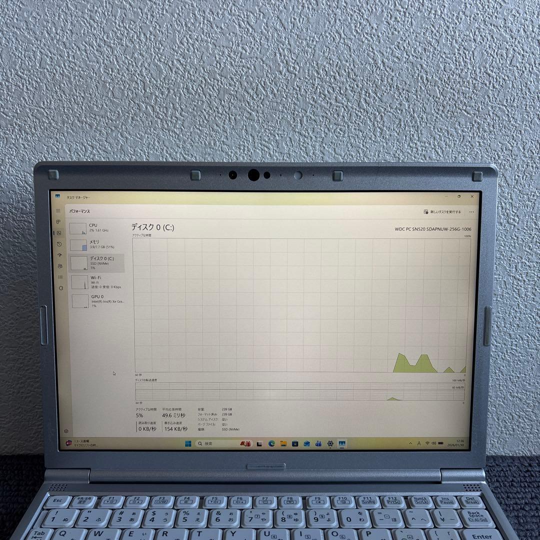 Panasonic CF-SV i5-1145G7 メモリ8GB #M6976