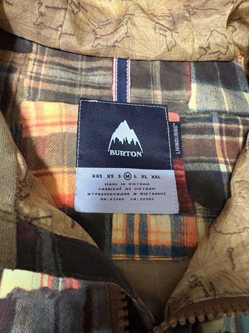 BURTON チェック柄 スノーボードウェア