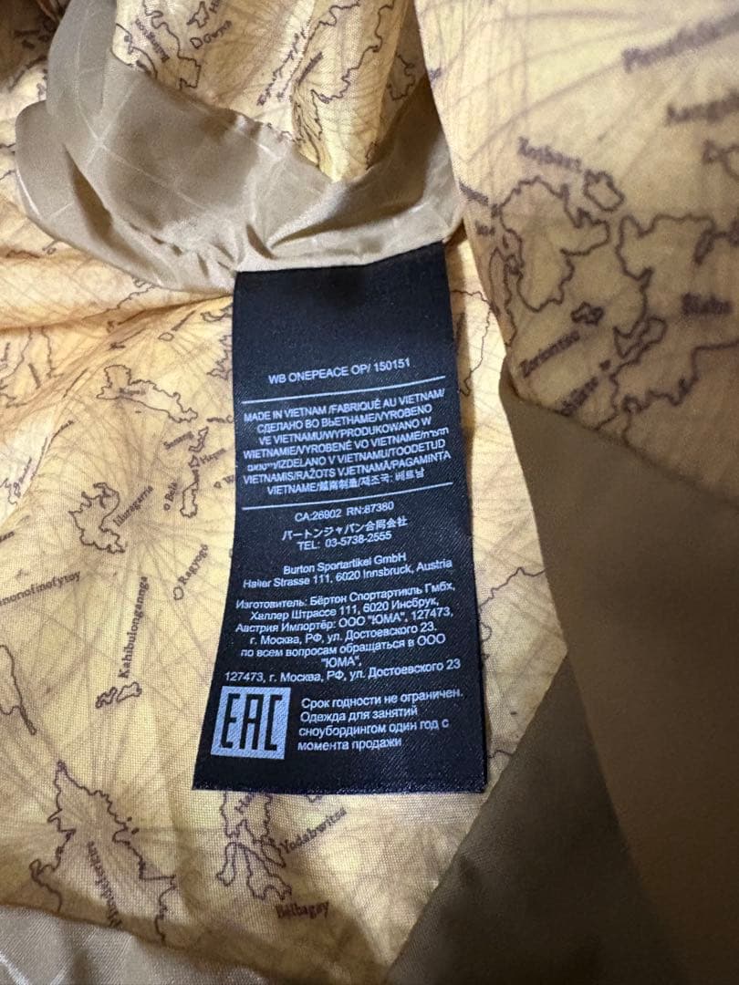 BURTON チェック柄 スノーボードウェア