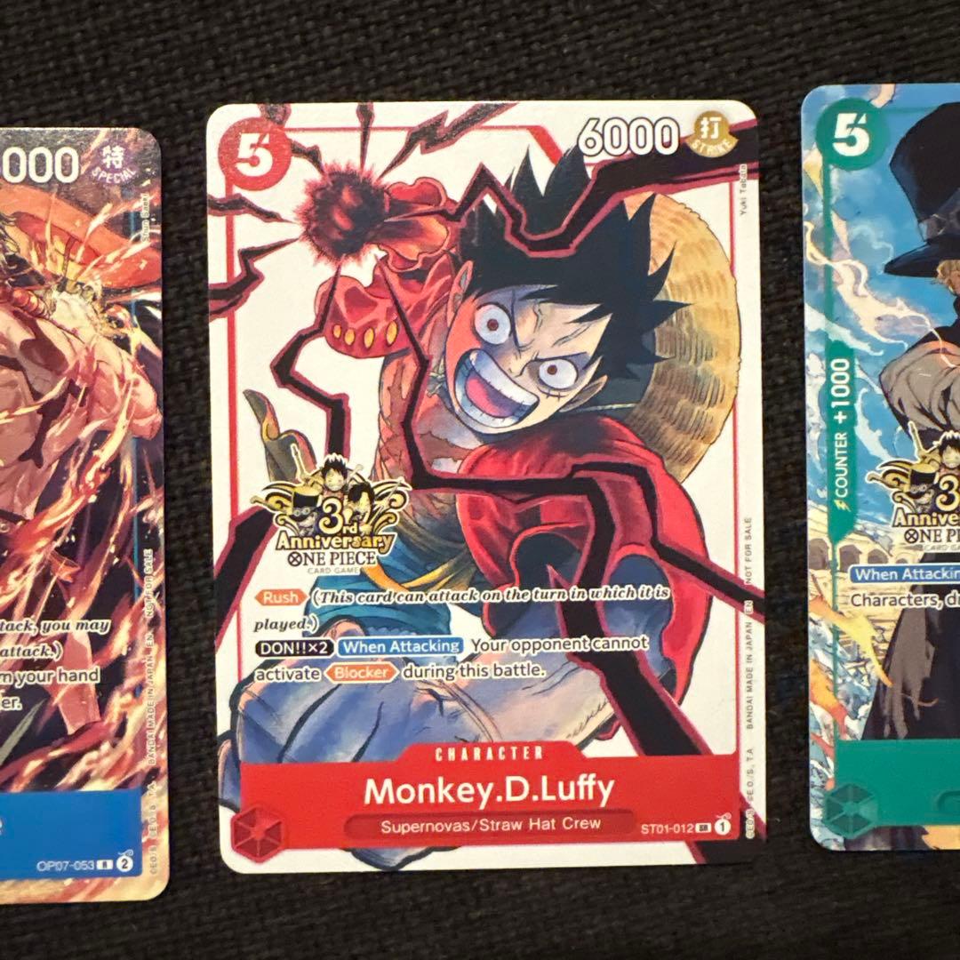 英語版ワンピース ルフィ　エース　サボ 3rd Anniversary 3周年