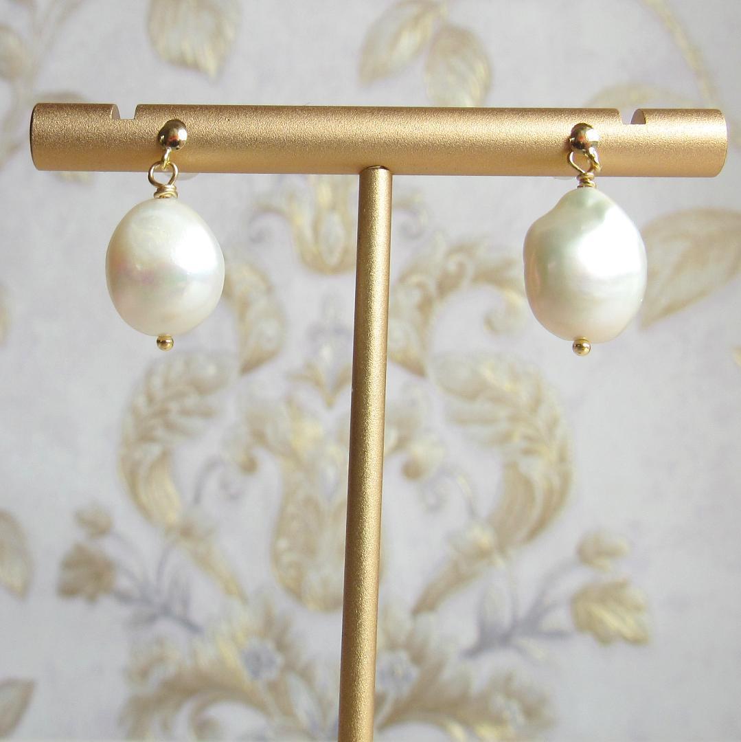 K18 18K ピアス パール 18金 フォーマル セレモニー