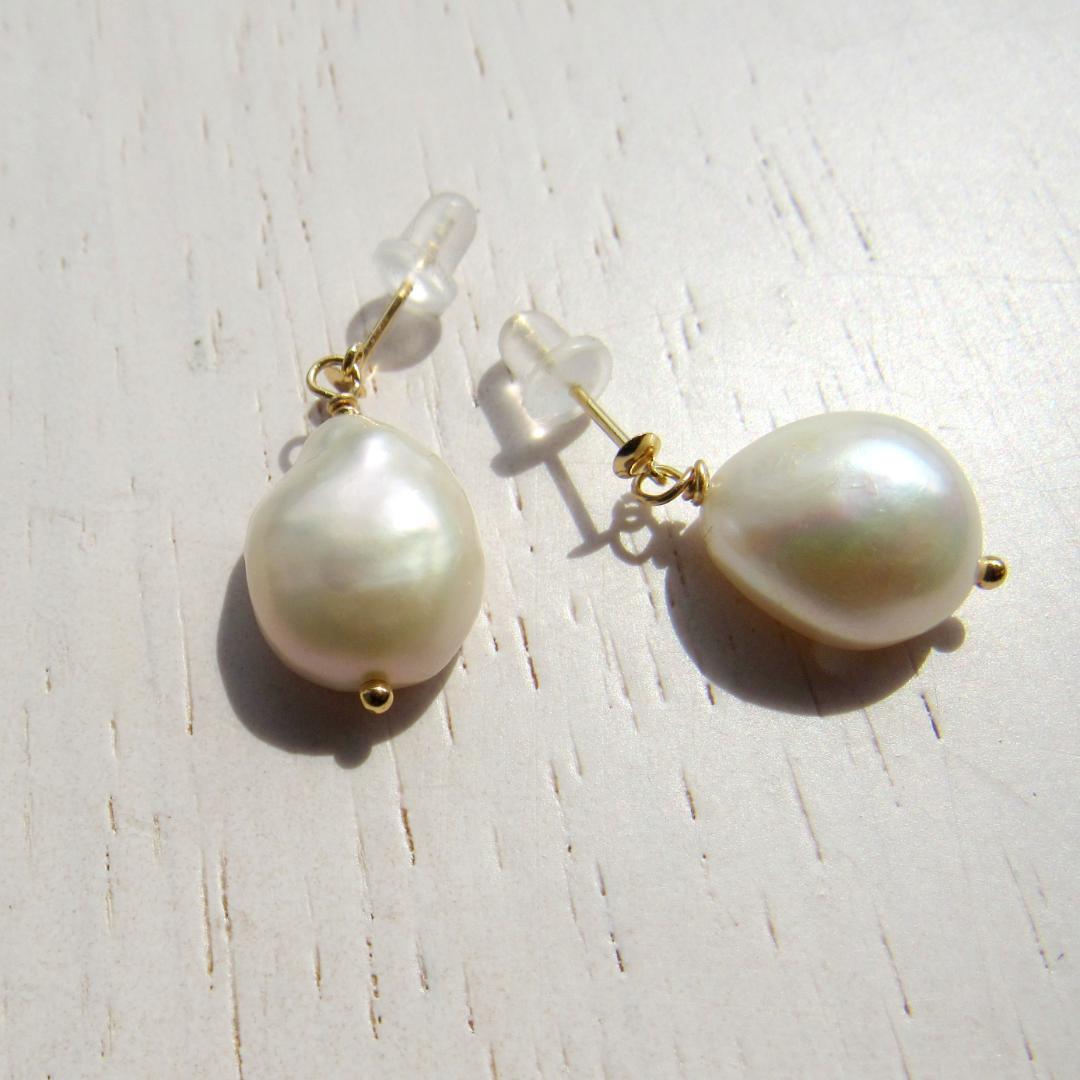 K18 18K ピアス パール 18金 フォーマル セレモニー