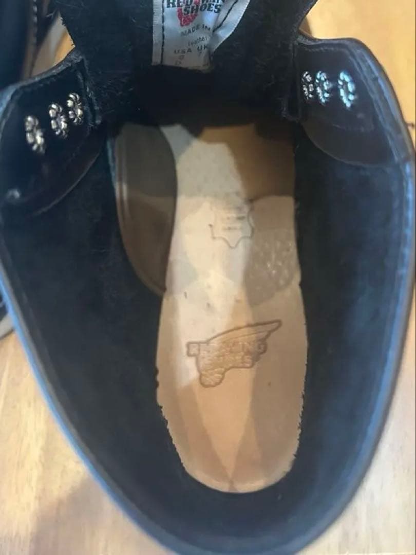 8D犬タグ復刻20年レッドウィング 8165アイリッシュセッターブラックプレーン