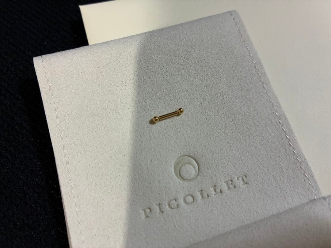 【PICOLLET K18 16G ピアス】