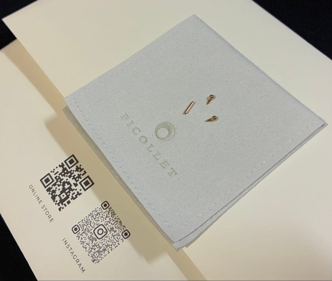 【PICOLLET K18 16G ピアス】