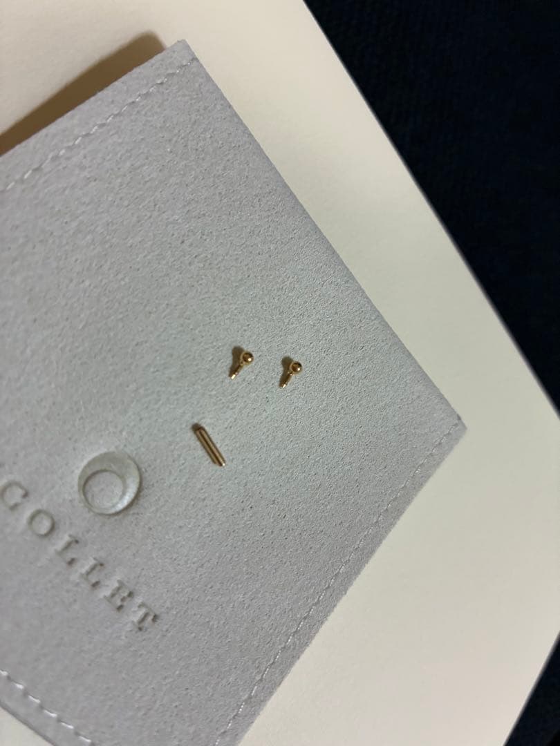 【PICOLLET K18 16G ピアス】