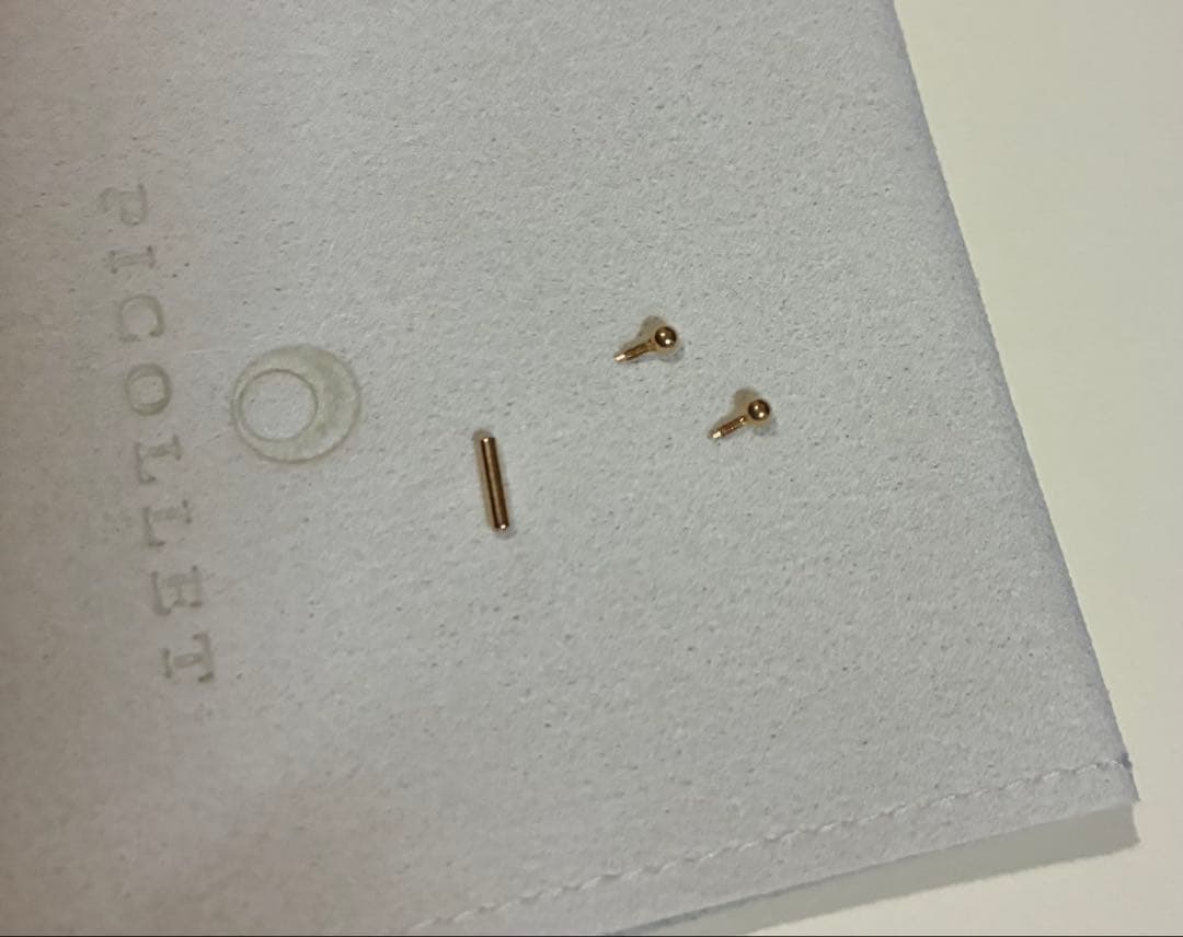 【PICOLLET K18 16G ピアス】